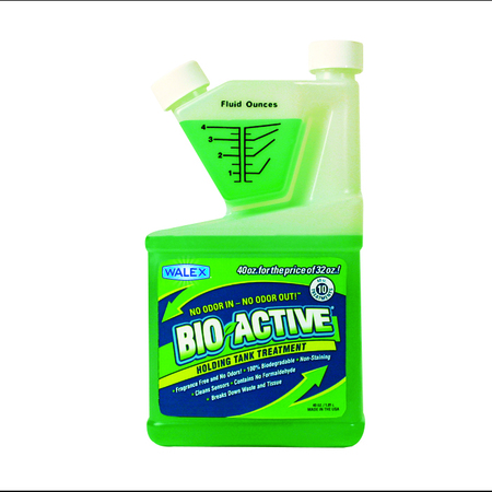 WALEX Walex BIO-72240 Bio-Active Liquid Holding Tank Treatment - 40 oz., Measurable BAHT40